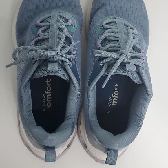 Ryka Activate Walking Shoe Citadel Blue Fabric Size 10M - Picture 9 of 12